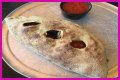 How big is a mellow mushroom calzone?