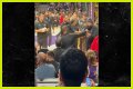 LeBron James Shoves Overzealous Fan Who Rushed Bench