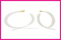 White Hoop Earrings a la Tracee Ellis Ross’ Alison Lou Pair